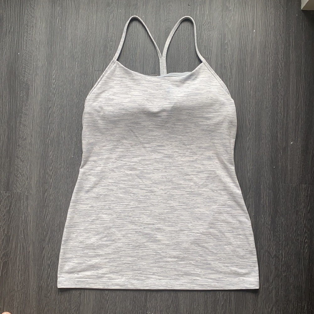 Lululemon Power Y Tank, Space Gray Print, Size 8